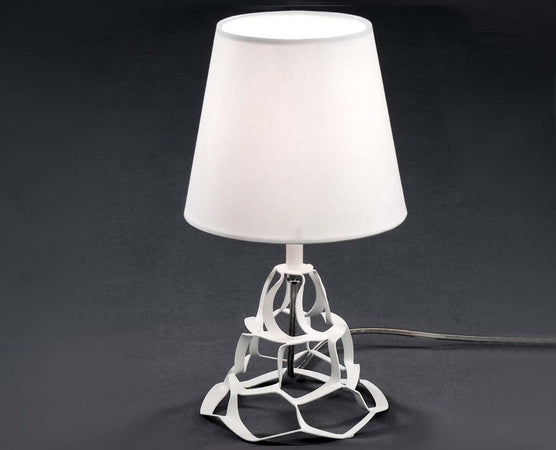 Abat-jour-moderna-Selene-ANAIS-1045-011-009-E14-LED-metallo-tessuto-lampada-tavolo
