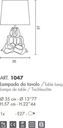 Abat-jour-moderna-Selene-ANAIS-1047-011-009-E27-LED-metallo-tessuto-lampada-tavolo