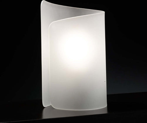 Abat-jour-moderna-Selene-illuminazione-PAPIRO-0372-053-E27-LED-vetro-lampada-tavolo