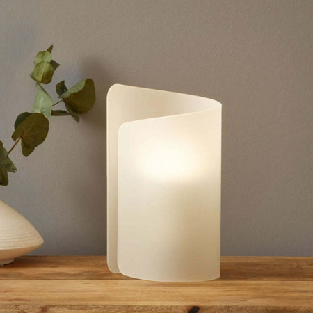 Abat-jour-moderna-Selene-illuminazione-PAPIRO-0372-053-E27-LED-vetro-lampada-tavolo