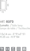 Abat-jour-moderna-Selene-illuminazione-PAPIRO-0372-053-E27-LED-vetro-lampada-tavolo