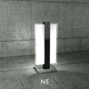 Abat-jour-moderna-Top-Light-CROSS-1106-P-E27-LED-metallo-vetro-lampada-tavolo