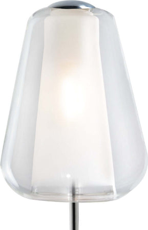 Abat-jour-moderna-Top-Light-DOUBLE-SKIN-1176CR-P-GAMMA-TR-E27-LED-vetro-lampada-tavolo
