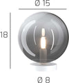 Abat-jour-moderna-Top-Light-ECLIPSE-1184-BI-P-FU-G9-LED-vetro-lampada-tavolo