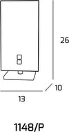 Abat-jour-moderna-Top-Light-UPGRADE-1148-P-G9-LED-vetro-lampada-tavolo