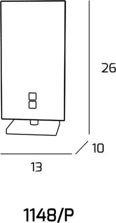 Abat-jour-moderna-Top-Light-UPGRADE-1148-P-G9-LED-vetro-lampada-tavolo