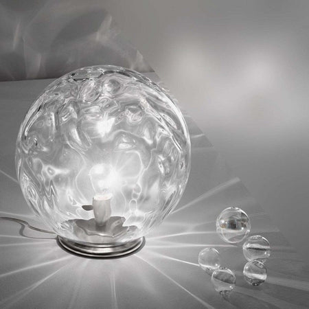 Abat-jour-moderno-Due-P-illuminazione-2586-LED-vetro-lampada-tavolo