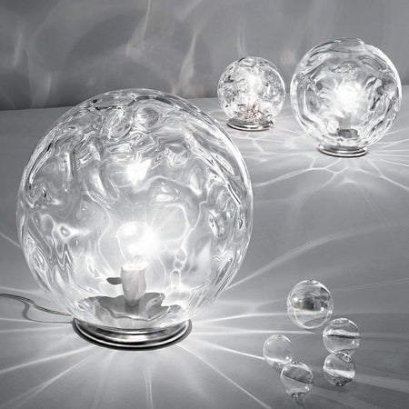 Abat-jour-moderno-Due-P-illuminazione-2586-LED-vetro-lampada-tavolo