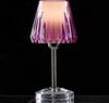 Abat-jour-moderno-Illuminando-GAIA-LU-LED-lampada-tavolo-acrilico-tortora-viola-trasparente-interno-E14