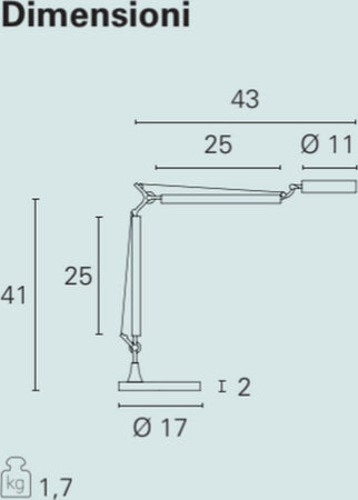 Abat-jour-moderno-Pan-International-ALTER-TAV00004-TAV00005-LED-metallo-lampada-tavolo