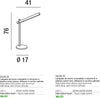 Abat-jour-moderno-Perenz-RULER-6646-B-LED-lampada-scrivania-alluminio-plastica-touch-orientabile-dimmerabile
