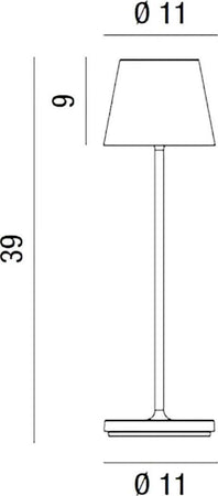 Abat-jour-Perenz-DIVA-8124-LC-LED-IP54-3000K-touch-dimmerabile-lampada-tavolo-esterno-interno-batteria