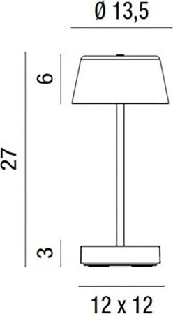 Abat-jour-Perenz-ETOILE-8126-CT-LED-IP65-3000K-touch-dimmerabile-lampada-tavolo-esterno-interno-batteria