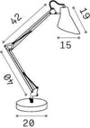 Abat-jour-scrivania-Ideal-Lux-SALLY-TL1-061160-E27-LED-metallo-orientabile-moderno