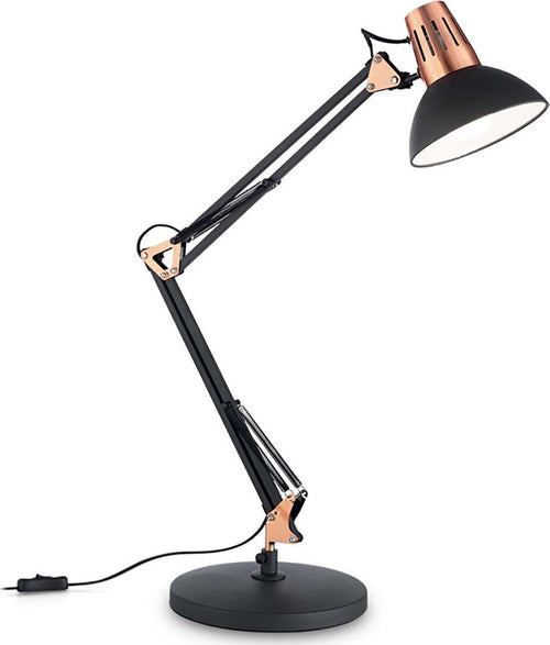 Abat-jour-scrivania-Ideal-Lux-WALLY-TL1-061191-E27-LED-orientabile-metallo-lampada-tavolo
