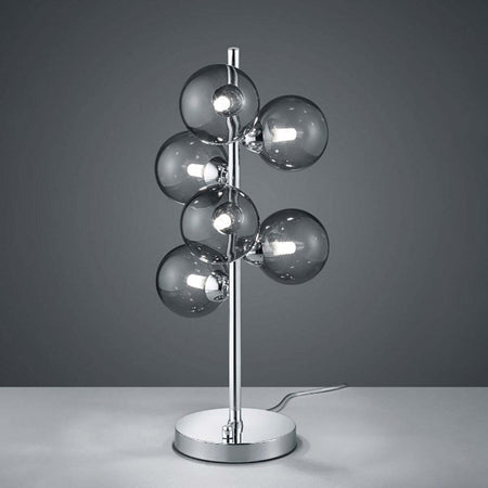 Abat-jour-Trio-Lighting-ALICIA-G9-LED-52H-vetro-fumè-lampada-tavolo-moderna-multiluce-sfere-interno