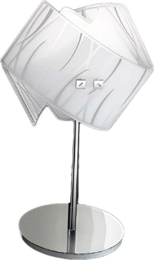 Abat-jour-vetro-serigrafato-Gea-Luce-AGNESE-LP-LED-lampada-tavolo-piccola-bianco-nero-moderno-interno-E14