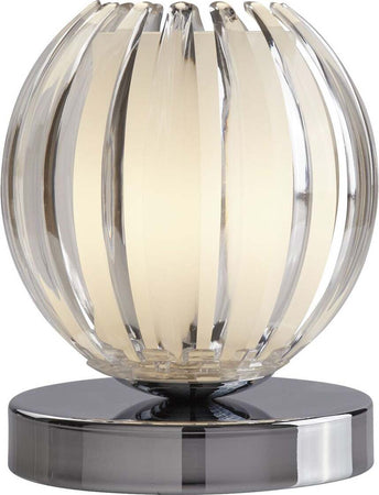 Abatjour-Contemporaneo-Artiglio-Acciaio-Cromo-Vetro-1-Luce-G9
