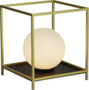 Abatjour-Contemporaneo-Bloccare-Acciaio-Nero-Vetro-Oro-1-Luce-G9