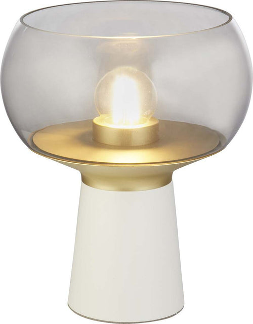 Abatjour-Contemporaneo-Calice-Acciaio-Bianco-Ottone-1-Luce-E27