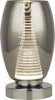 Abatjour-Contemporaneo-Ciclon-Acciaio-Cromo-Vetro-Fumè-Led-6W-3000K