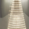 Abatjour-Contemporaneo-Ciclon-Acciaio-Cromo-Vetro-Fumè-Led-6W-3000K