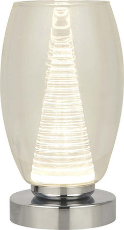 Abatjour-Contemporaneo-Ciclon-Metallo-Cromo-Vetro-Trasparente-Led-6W-3000K