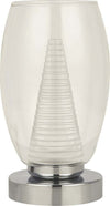 Abatjour-Contemporaneo-Ciclon-Metallo-Cromo-Vetro-Trasparente-Led-6W-3000K
