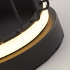 Abatjour-Contemporaneo-Circolo-Alluminio-Bianco-Silicone-Nero-Led-12W-3000K