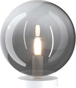 Abatjour-Contemporaneo-Eclipse-Metallo-Bianco-Vetro-Fumè-1-Luce-G9
