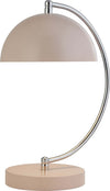 Abatjour-Contemporaneo-Mezzaluna-Acciaio-Rosa-Bianco-1-Luce-E14
