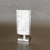 Abatjour-Contemporaneo-Shadow-Metallo-Bianco-Vetro-Foglia-Argento-1-Luce-G9