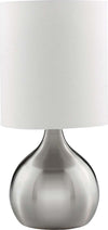 Abatjour-Contemporaneo-Tocco-Acciaio-Argento-Tessuto-1-Luce-E14