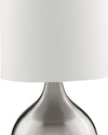 Abatjour-Contemporaneo-Tocco-Acciaio-Argento-Tessuto-1-Luce-E14