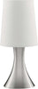 Abatjour-Contemporaneo-Tocco-Acciaio-Argento-Tessuto-Bianco-1-Luce-E14