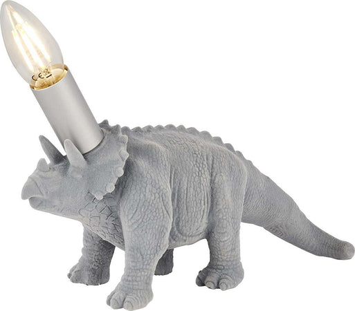 Abatjour-Contemporaneo-Triceratopo-Acciaio-Grigio-Ceramica-Argento-1-Luce-E14