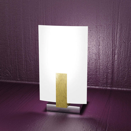 Abatjour-Contemporaneo-Wood-Metallo-Foglia-Oro-Vetro-Bianco-1-Luce-G9