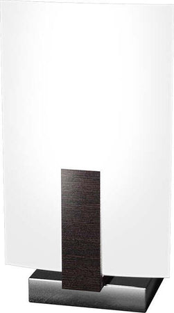 Abatjour-Contemporaneo-Wood-Metallo-Nero-Wengè-Vetro-Bianco-1-Luce-E27