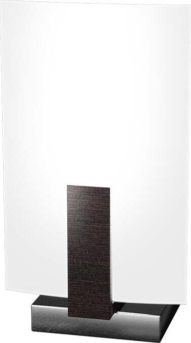 Abatjour-Contemporaneo-Wood-Metallo-Nero-Wengè-Vetro-Bianco-1-Luce-E27