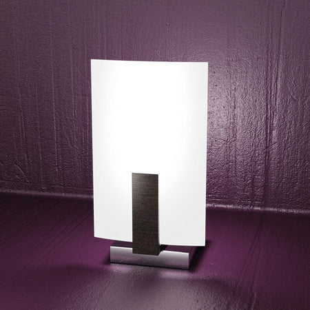 Abatjour-Contemporaneo-Wood-Metallo-Nero-Wengè-Vetro-Bianco-1-Luce-E27