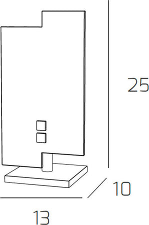 Abatjour-Moderno-Tetris-Metallo-Bianco-Vetro-1-Luce-G9
