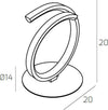 Abatjour-Moderno-Tornado-Alluminio-Nero-Led-8W