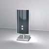 Abatjour-Moderno-Tray-Metallo-Bianco-Vetro-Nero-1-Luce-G9
