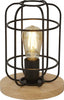 Abatjour-Rustico-Country-Visione-Acciaio-Nero-Marrone-1-Luce-E27