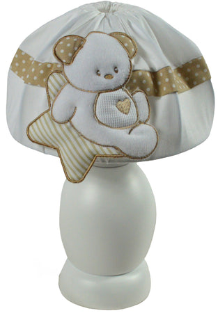 Lampada Abat-Jour Italbaby Base BIANCA Sweet Star Tortora