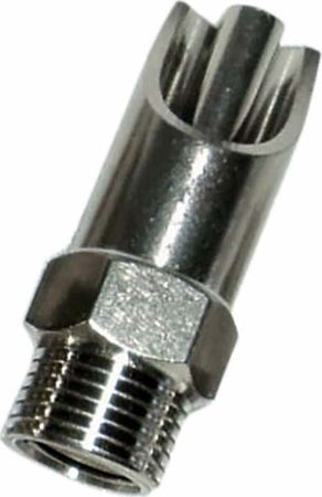 Abbeveratoio suini acciaio e ottone Ø 21mm filetto M1/2" confezione da 3 pezzi