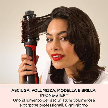 Revlon Spazzola Staccabile One-Step Asciugacapelli e Volumizzante Plus Nero RVDR5298E
