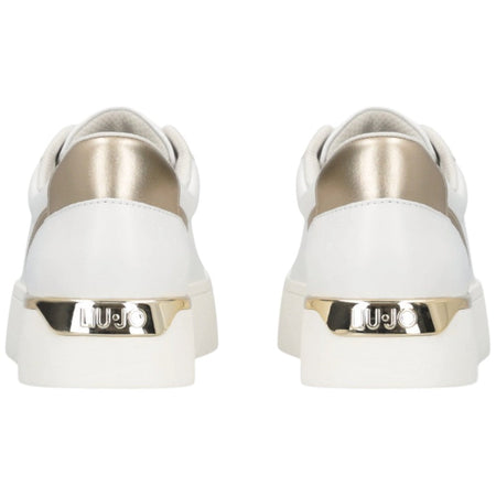 Liu Jo scarpe bianche oro sneakers platform PRETTY