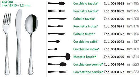 Abert-Set-12-COLTELLI-TAVOLA-Inox-18/10-MOD.-Alaska