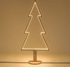 Abete triangolare luminoso con led multicolor e base in legno decorazione natalizia Casa e cucina/Decorazioni per interni/Addobbi e decorazioni per ricorrenze/Decorazioni natalizie/Alberi di natale artificiali MagiediNatale.it - Altamura, Commerciovirtuoso.it